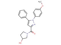1-{[1-(4-methoxyphenyl)-5-phenyl-1H-pyrazol-3-yl]carbonyl}pyrrolidin-3-ol