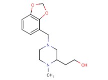2-[4-(1,3-benzodioxol-4-ylmethyl)-1-methyl-2-piperazinyl]ethanol