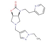 (3aS*,6aR*)-5-[(1-ethyl-1H-pyrazol-4-yl)methyl]-3-[2-(2-pyridinyl)ethyl]hexahydro-2H-pyrrolo[3,4-d][1,3]oxazol-2-one