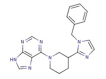 6-[3-(1-benzyl-1H-imidazol-2-yl)-1-piperidinyl]-9H-purine