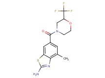 4-methyl-6-{[2-(trifluoromethyl)morpholin-4-yl]carbonyl}-1,3-benzothiazol-2-amine