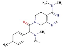 7-[(dimethylamino)(4-methylphenyl)acetyl]-N,N-dimethyl-5,6,7,8-tetrahydropyrido[3,4-d]pyrimidin-4-amine