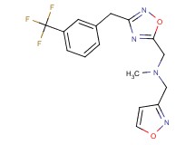 (3-isoxazolylmethyl)methyl({3-[3-(trifluoromethyl)benzyl]-1,2,4-oxadiazol-5-yl}methyl)amine