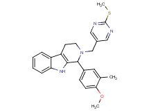 1-(4-methoxy-3-methylphenyl)-2-{[2-(methylthio)-5-pyrimidinyl]methyl}-2,3,4,9-tetrahydro-1H-beta-carboline
