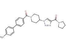 1-[(4'-methyl-4-biphenylyl)carbonyl]-4-[4-(1-pyrrolidinylcarbonyl)-1H-1,2,3-triazol-1-yl]piperidine