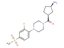 [rel-(1R,3S)-3-({4-[2-fluoro-4-(methylsulfonyl)phenyl]-1-piperazinyl}carbonyl)cyclopentyl]amine hydrochloride