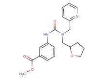 methyl 3-({[(pyridin-2-ylmethyl)(tetrahydrofuran-2-ylmethyl)amino]carbonyl}amino)benzoate