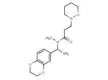 N-[1-(2,3-dihydro-1,4-benzodioxin-6-yl)ethyl]-N-methyl-3-(1,2-oxazinan-2-yl)propanamide