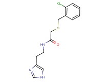 2-[(2-chlorobenzyl)thio]-N-[2-(1H-imidazol-4-yl)ethyl]acetamide
