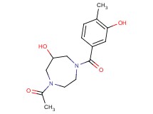 1-acetyl-4-(3-hydroxy-4-methylbenzoyl)-1,4-diazepan-6-ol