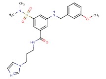 3-[(dimethylamino)sulfonyl]-N-[3-(1H-imidazol-1-yl)propyl]-5-[(3-methoxybenzyl)amino]benzamide