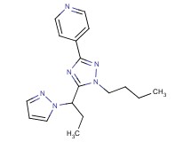 4-{1-butyl-5-[1-(1H-pyrazol-1-yl)propyl]-1H-1,2,4-triazol-3-yl}pyridine