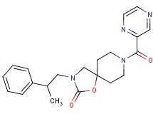 3-(2-phenylpropyl)-8-(pyrazin-2-ylcarbonyl)-1-oxa-3,8-diazaspiro[4.5]decan-2-one