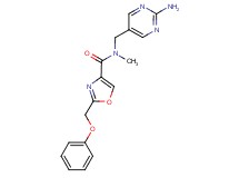 N-[(2-aminopyrimidin-5-yl)methyl]-N-methyl-2-(phenoxymethyl)-1,3-oxazole-4-carboxamide