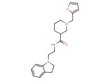 N-[2-(2,3-dihydro-1H-indol-1-yl)ethyl]-1-(2-furylmethyl)-3-piperidinecarboxamide