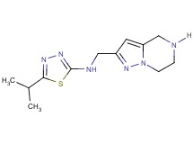 5-isopropyl-N-(4,5,6,7-tetrahydropyrazolo[1,5-a]pyrazin-2-ylmethyl)-1,3,4-thiadiazol-2-amine hydrochloride