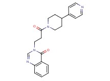 3-{3-oxo-3-[4-(4-pyridinyl)-1-piperidinyl]propyl}-4(3H)-quinazolinone