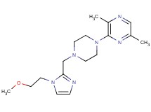 3-(4-{[1-(2-methoxyethyl)-1H-imidazol-2-yl]methyl}piperazin-1-yl)-2,5-dimethylpyrazine