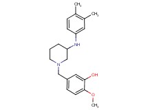 5-({3-[(3,4-dimethylphenyl)amino]-1-piperidinyl}methyl)-2-methoxyphenol