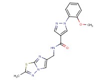 1-(2-methoxyphenyl)-N-[(2-methylimidazo[2,1-b][1,3,4]thiadiazol-6-yl)methyl]-1H-pyrazole-4-carboxamide