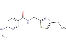 N-[(4-ethyl-1,3-thiazol-2-yl)methyl]-6-(methylamino)nicotinamide