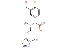 [4-fluoro-3-(hydroxymethyl)phenyl]{methyl[2-(4-methyl-1,3-thiazol-5-yl)ethyl]amino}acetic acid