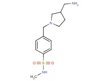 4-{[3-(aminomethyl)pyrrolidin-1-yl]methyl}-N-methylbenzenesulfonamide
