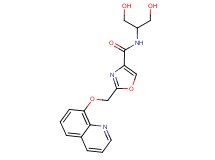 N-[2-hydroxy-1-(hydroxymethyl)ethyl]-2-[(quinolin-8-yloxy)methyl]-1,3-oxazole-4-carboxamide