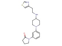 1-[3-(4-{[2-(1,3-thiazol-4-yl)ethyl]amino}-1-piperidinyl)phenyl]-2-pyrrolidinone