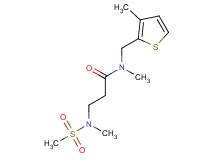N~1~,N~3~-dimethyl-N~3~-(methylsulfonyl)-N~1~-[(3-methyl-2-thienyl)methyl]-beta-alaninamide