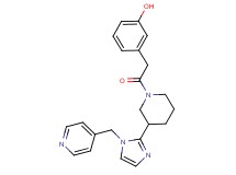 3-(2-oxo-2-{3-[1-(pyridin-4-ylmethyl)-1H-imidazol-2-yl]piperidin-1-yl}ethyl)phenol