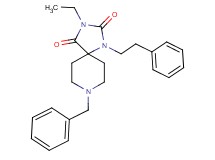 8-benzyl-3-ethyl-1-(2-phenylethyl)-1,3,8-triazaspiro[4.5]decane-2,4-dione