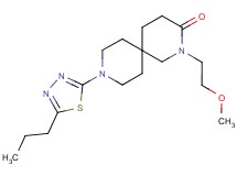 2-(2-methoxyethyl)-9-(5-propyl-1,3,4-thiadiazol-2-yl)-2,9-diazaspiro[5.5]undecan-3-one