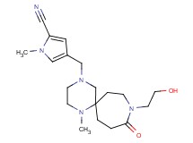 4-{[9-(2-hydroxyethyl)-1-methyl-10-oxo-1,4,9-triazaspiro[5.6]dodec-4-yl]methyl}-1-methyl-1H-pyrrole-2-carbonitrile