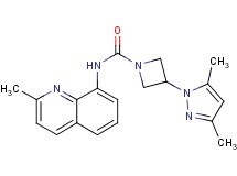 3-(3,5-dimethyl-1H-pyrazol-1-yl)-N-(2-methylquinolin-8-yl)azetidine-1-carboxamide