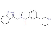 N-methyl-3-piperidin-3-yl-N-(4,5,6,7-tetrahydro-1H-indazol-3-ylmethyl)benzamide