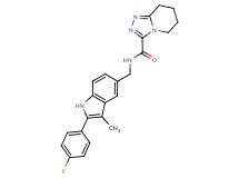 N-{[2-(4-fluorophenyl)-3-methyl-1H-indol-5-yl]methyl}-5,6,7,8-tetrahydro[1,2,4]triazolo[4,3-a]pyridine-3-carboxamide