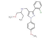 N-{[3-(2-chlorophenyl)-1-(4-methoxyphenyl)-1H-pyrazol-4-yl]methyl}-1-methoxy-2-butanamine