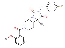 3-(4-fluorobenzyl)-5-[1-(2-methoxybenzoyl)-4-piperidinyl]-5-methyl-2,4-imidazolidinedione