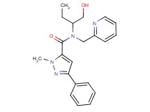 N-[1-(hydroxymethyl)propyl]-1-methyl-3-phenyl-N-(pyridin-2-ylmethyl)-1H-pyrazole-5-carboxamide