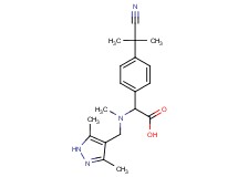 [4-(1-cyano-1-methylethyl)phenyl][[(3,5-dimethyl-1H-pyrazol-4-yl)methyl](methyl)amino]acetic acid