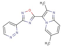 2,6-dimethyl-3-[3-(3-pyridazinyl)-1,2,4-oxadiazol-5-yl]imidazo[1,2-a]pyridine