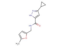 3-cyclopropyl-N-[(5-methyl-2-furyl)methyl]-1H-pyrazole-5-carboxamide