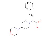 (3E)-2-(4-morpholin-4-ylpiperidin-1-yl)-4-phenylbut-3-enoic acid