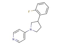 4-[3-(2-fluorophenyl)-1-pyrrolidinyl]pyridine