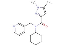 N-cyclohexyl-1,5-dimethyl-N-(3-pyridinylmethyl)-1H-pyrazole-3-carboxamide trifluoroacetate