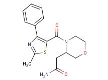 2-{4-[(2-methyl-4-phenyl-1,3-thiazol-5-yl)carbonyl]-3-morpholinyl}acetamide