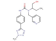 N-[1-(hydroxymethyl)propyl]-N'-[4-(2-methyl-2H-tetrazol-5-yl)phenyl]-N-(pyridin-3-ylmethyl)urea