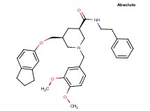 (3R,5S)-5-[(2,3-dihydro-1H-inden-5-yloxy)methyl]-1-(3,4-dimethoxybenzyl)-N-(2-phenylethyl)-3-piperidinecarboxamide