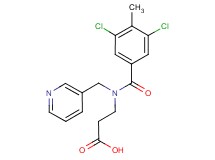 N-(3,5-dichloro-4-methylbenzoyl)-N-(3-pyridinylmethyl)-beta-alanine